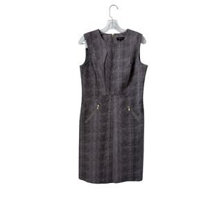 Donna Karan Snake Print Sheath Office Dress Size 8